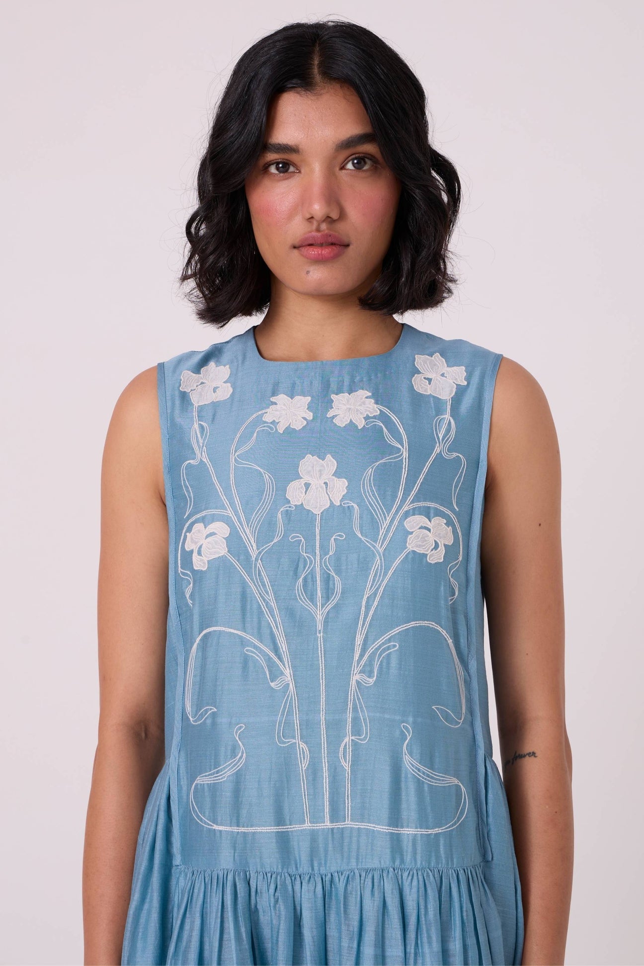 Aleksey Blue Handwoven Maxi Dress