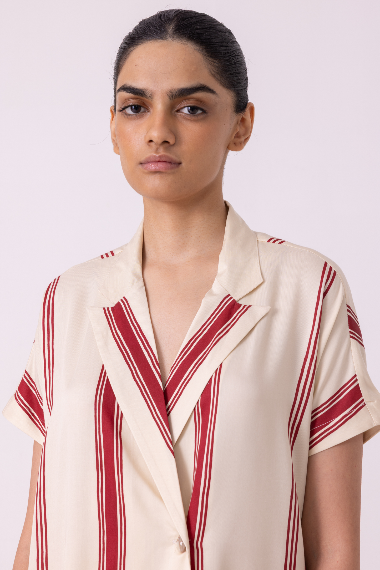 Amy Red Striped Blazer Dress