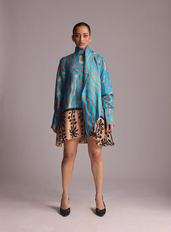 The sandsswirl scarf dress