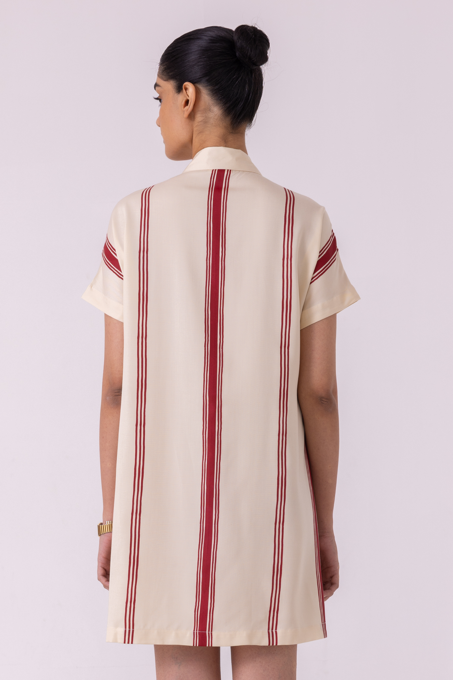 Amy Red Striped Blazer Dress