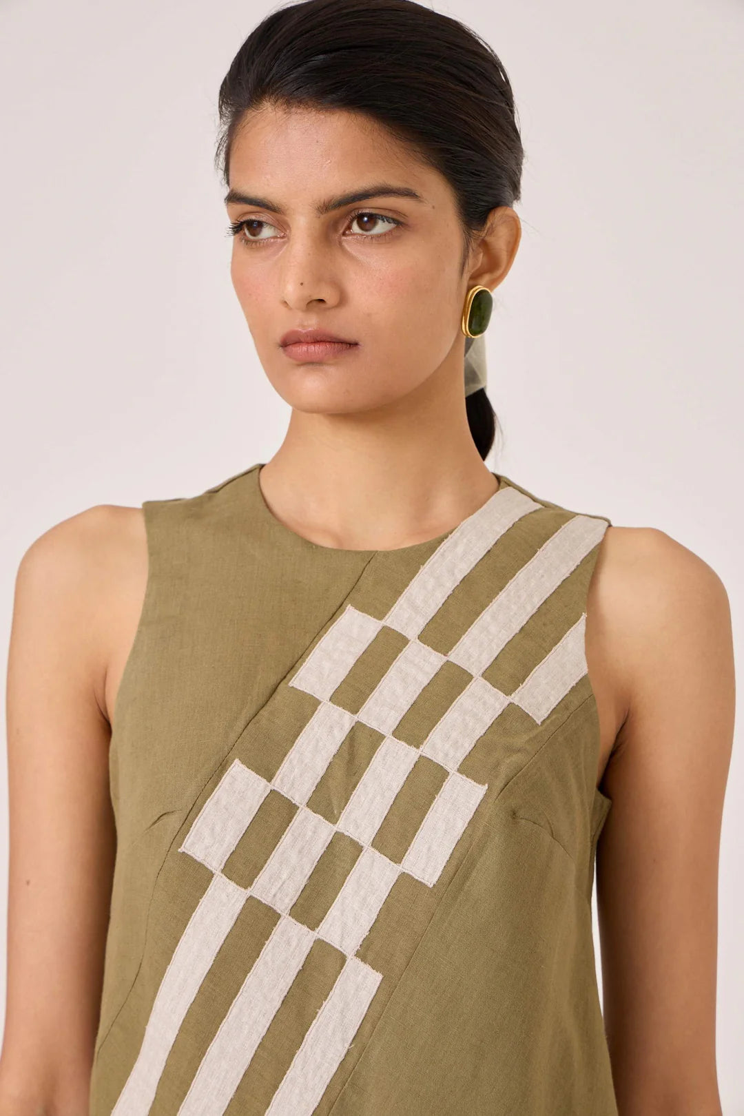 Anura Olive Midi Dress