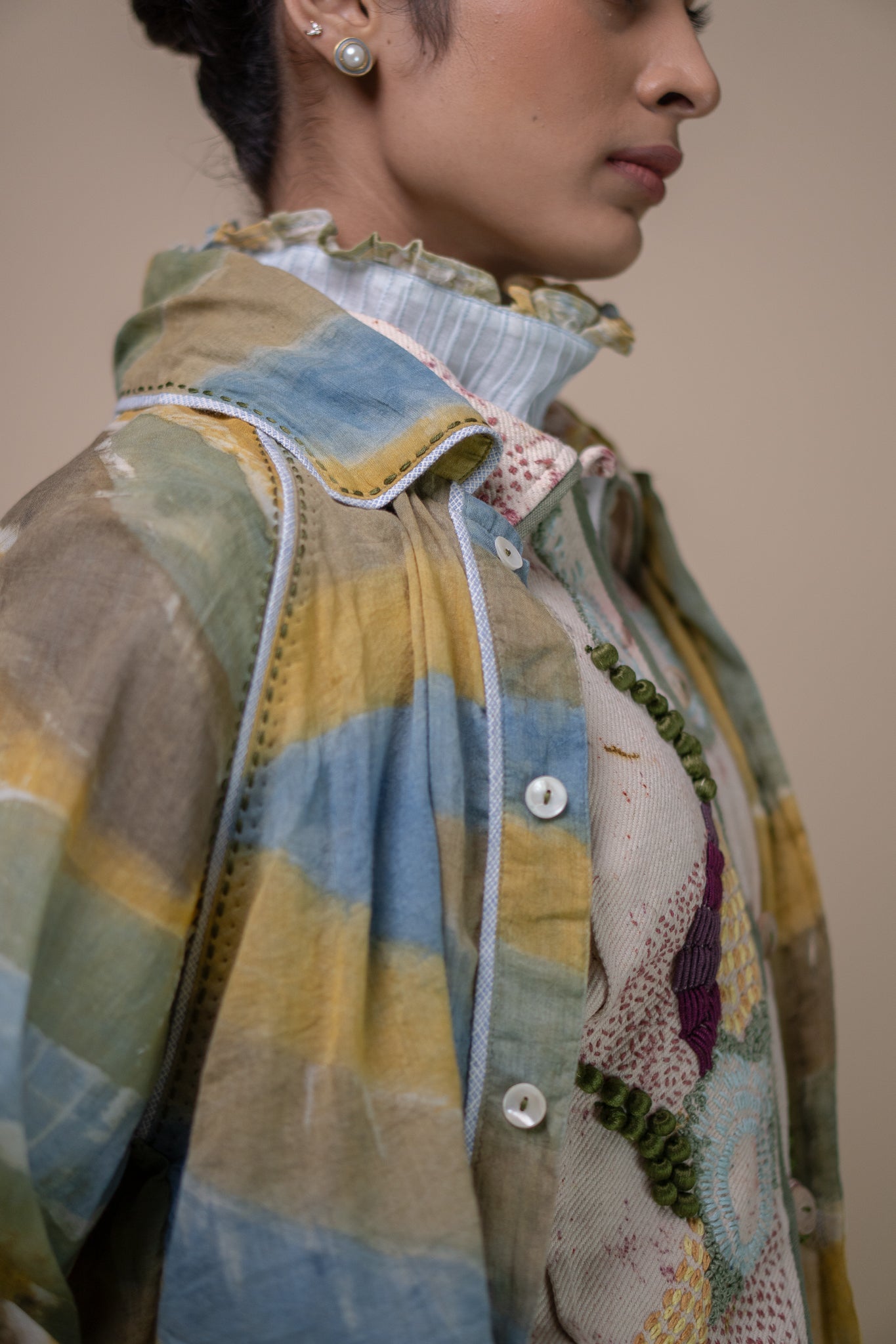 Meadows Unisex Handpainted Trench