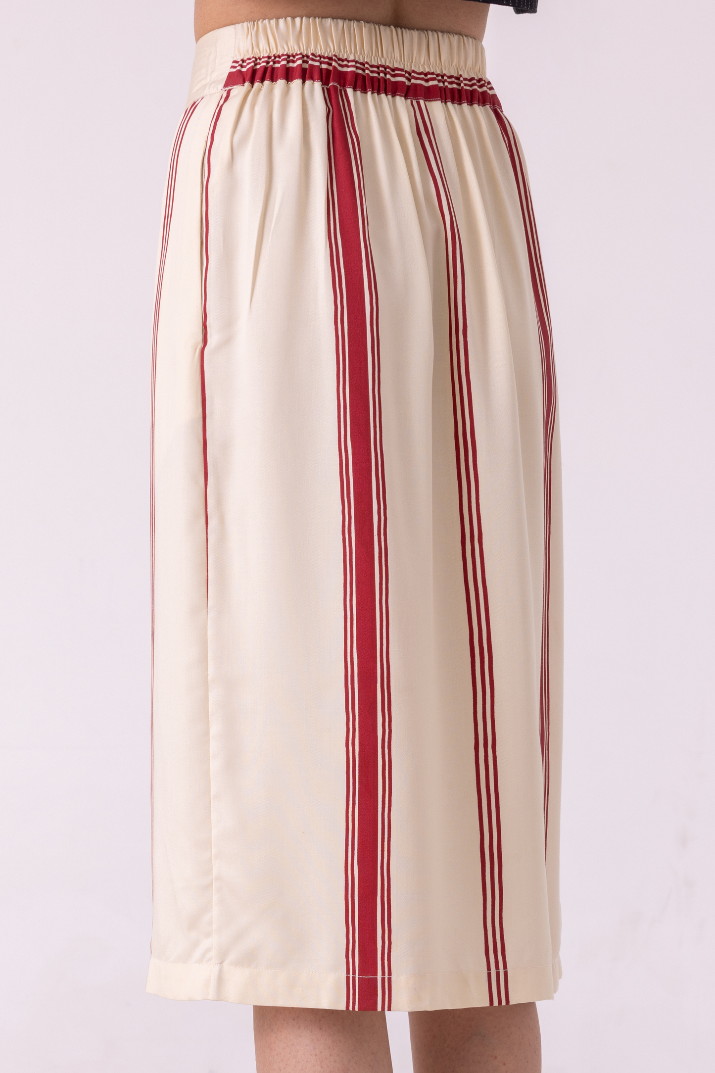 Prynne Red Striped Skirt