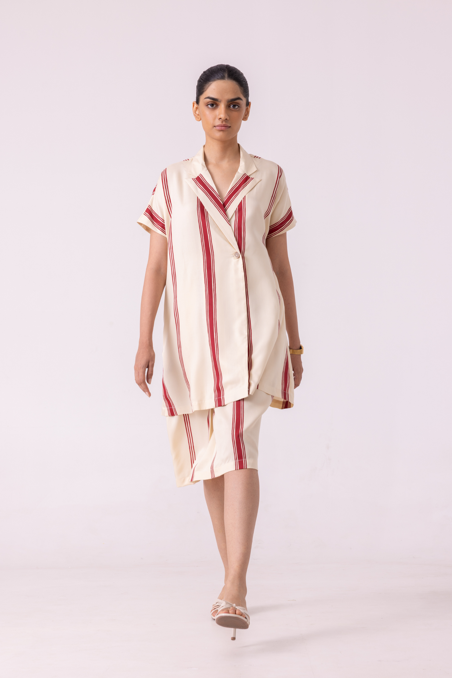Prynne Red Striped Skirt