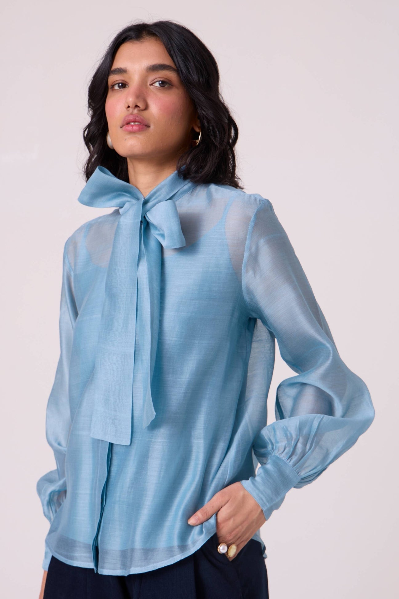 Pavel Blue Handwoven Shirt