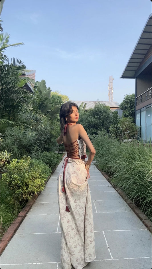 Scarlet long skirt