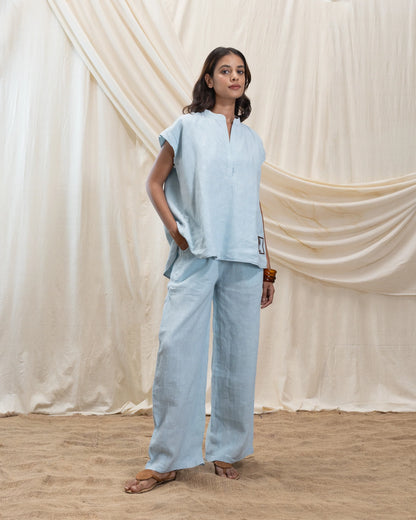 Pleated baggy pants