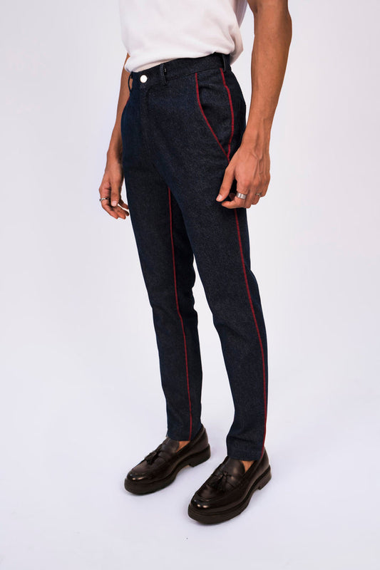 Contrast Piping Pant