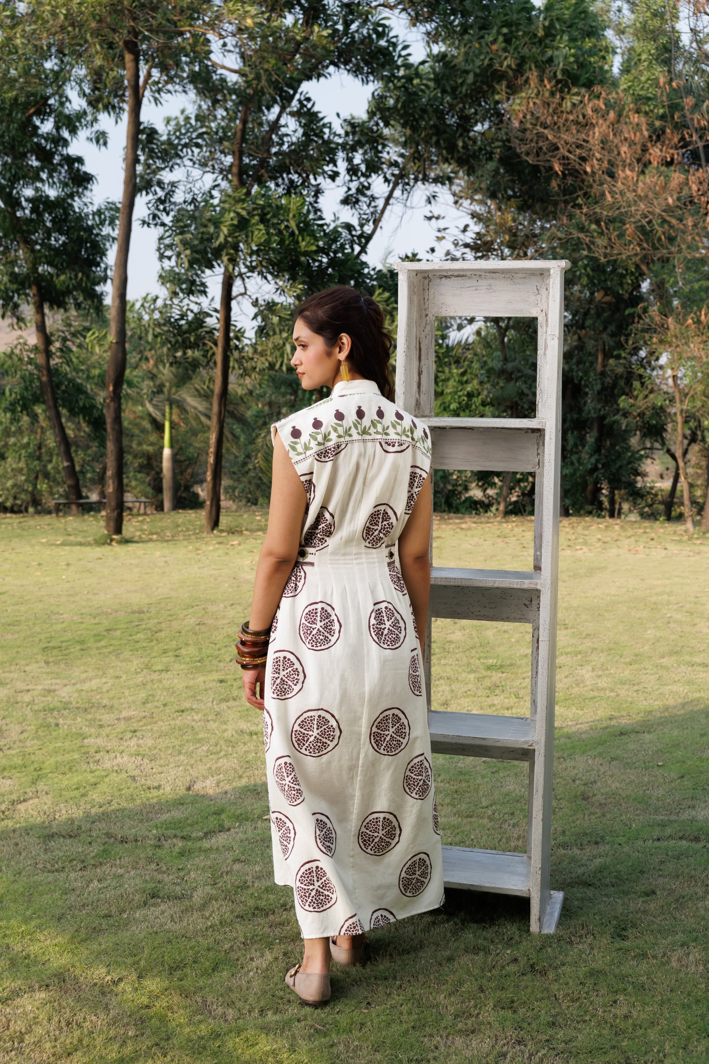 Sleeveless Button-Down Maxi Dress