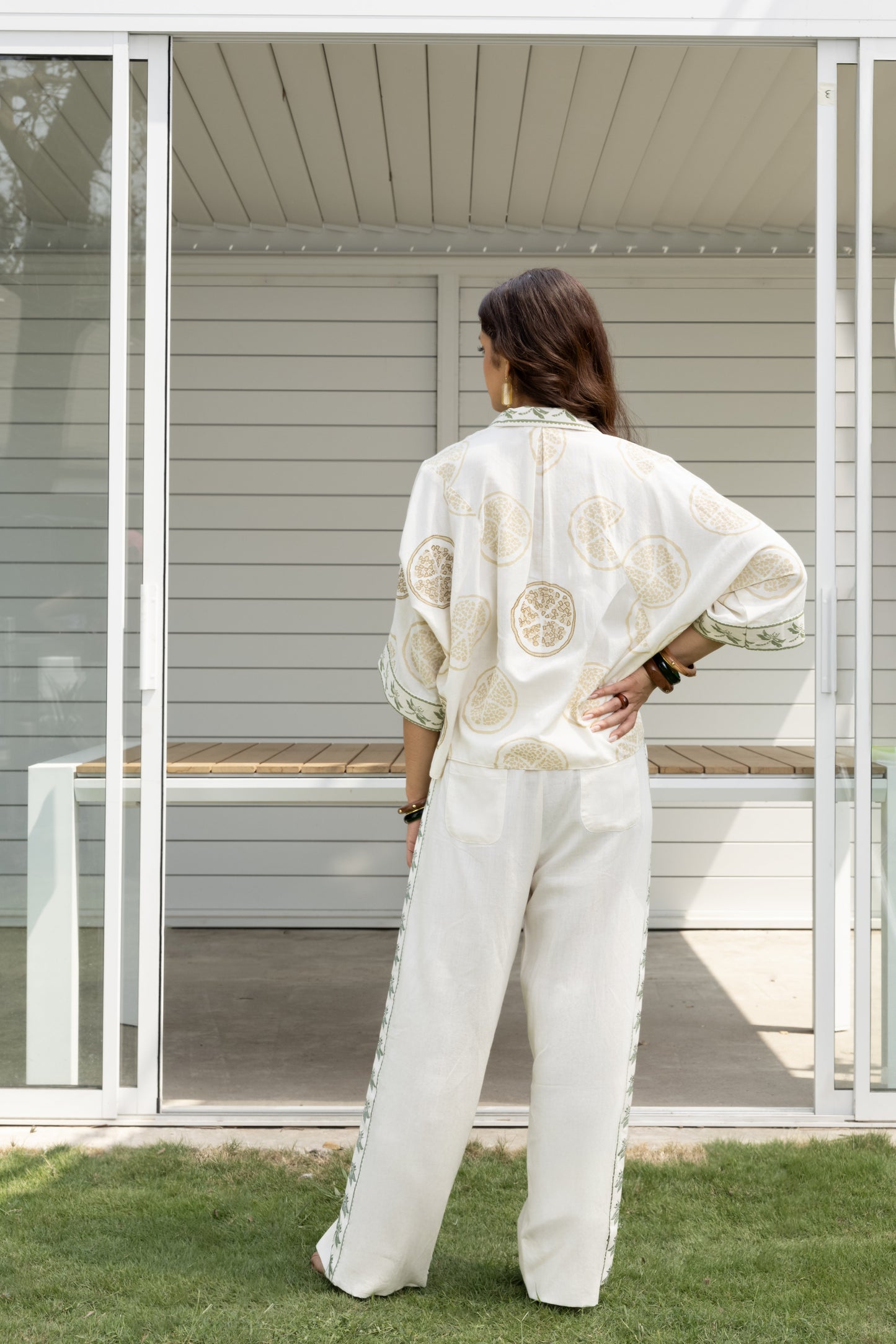 Straight Fit Embroidered Pants