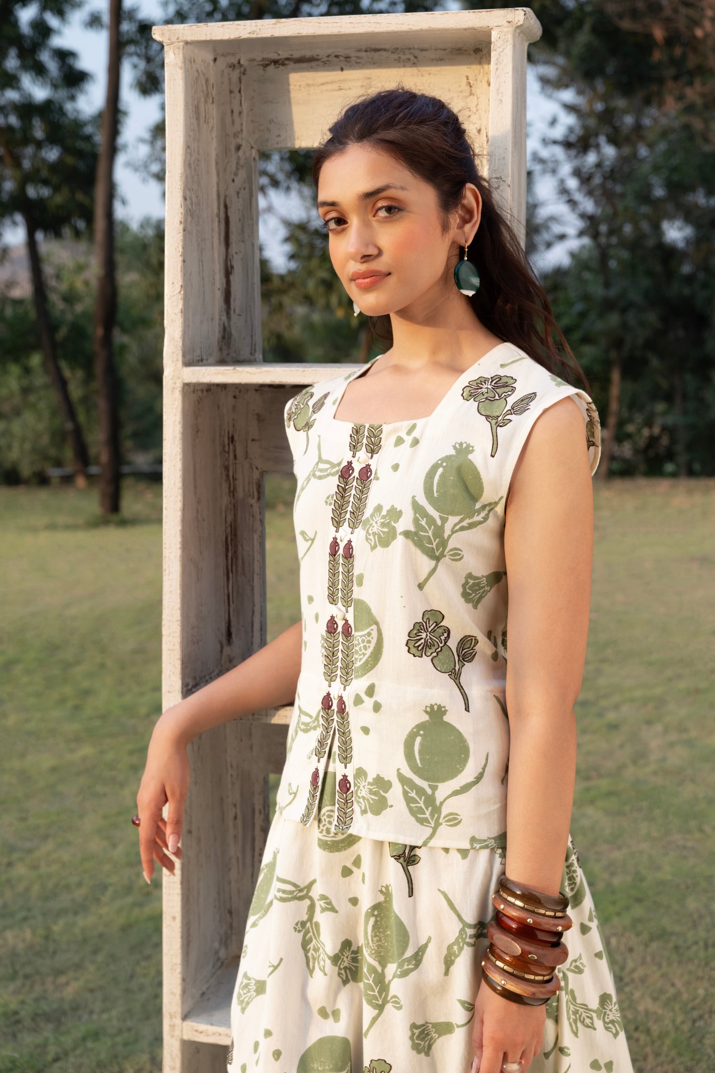A-Line Maxi Dress with Ruched Back