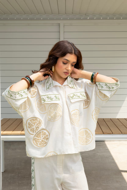 Boxy Button-Down Shirt
