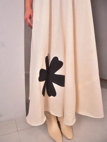 Amara appliqué dress