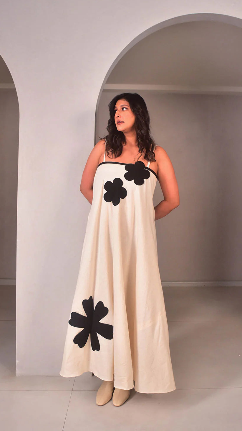 Amara appliqué dress