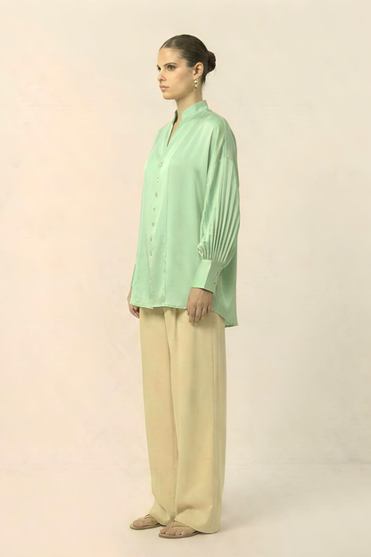 Kaftan Blouse - Ash Green
