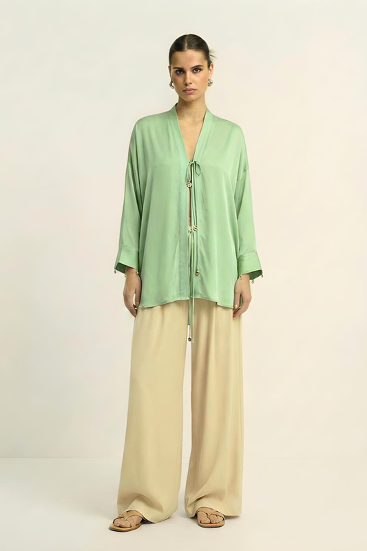 Loop Blouse - Ash Green