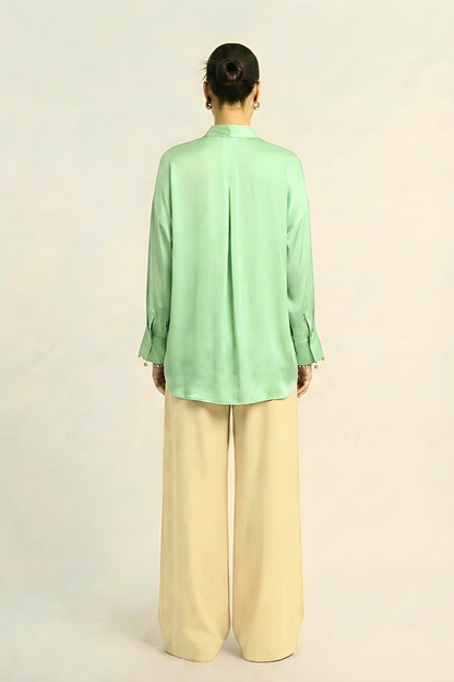 Loop Blouse - Ash Green