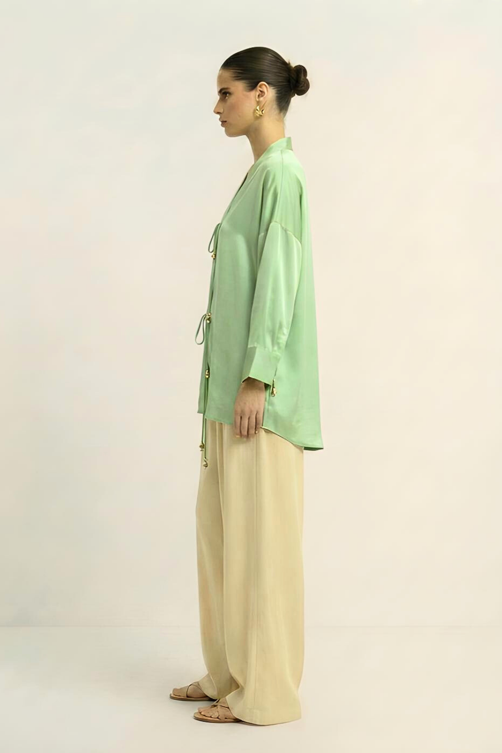 Loop Blouse - Ash Green