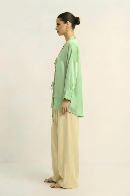 Loop Blouse - Ash Green