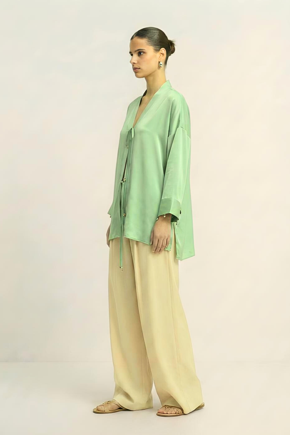 Loop Blouse - Ash Green