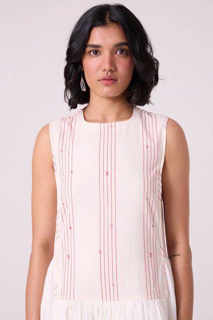 Fyodor Red Stripe Maxi Dress