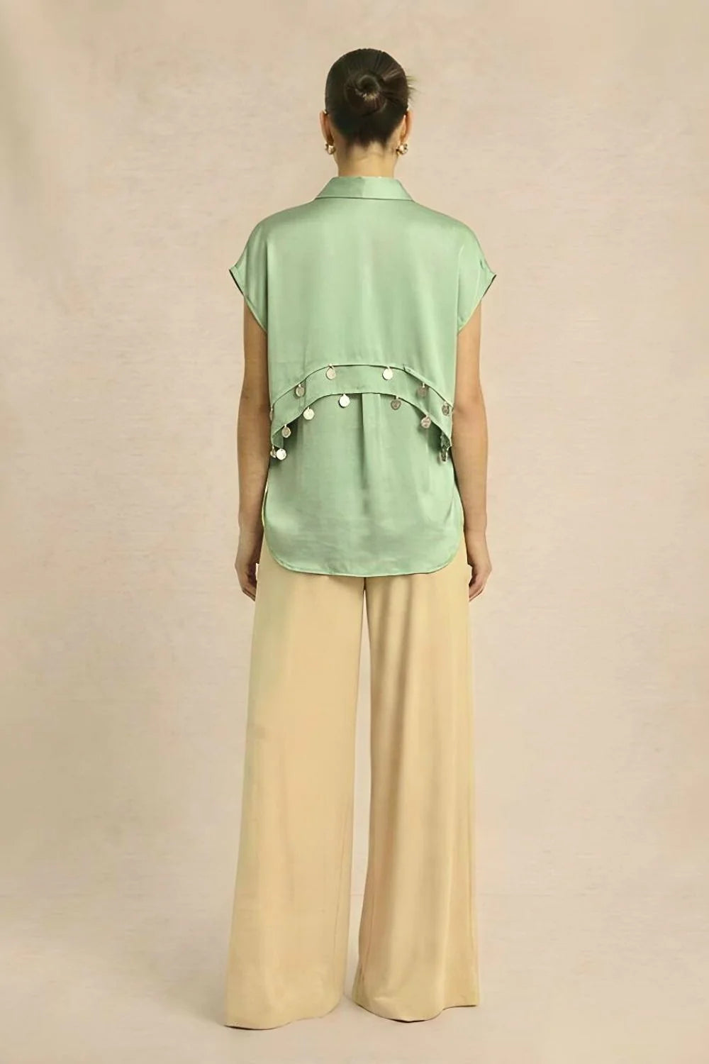 Coin Flap Shirt - Ash Green