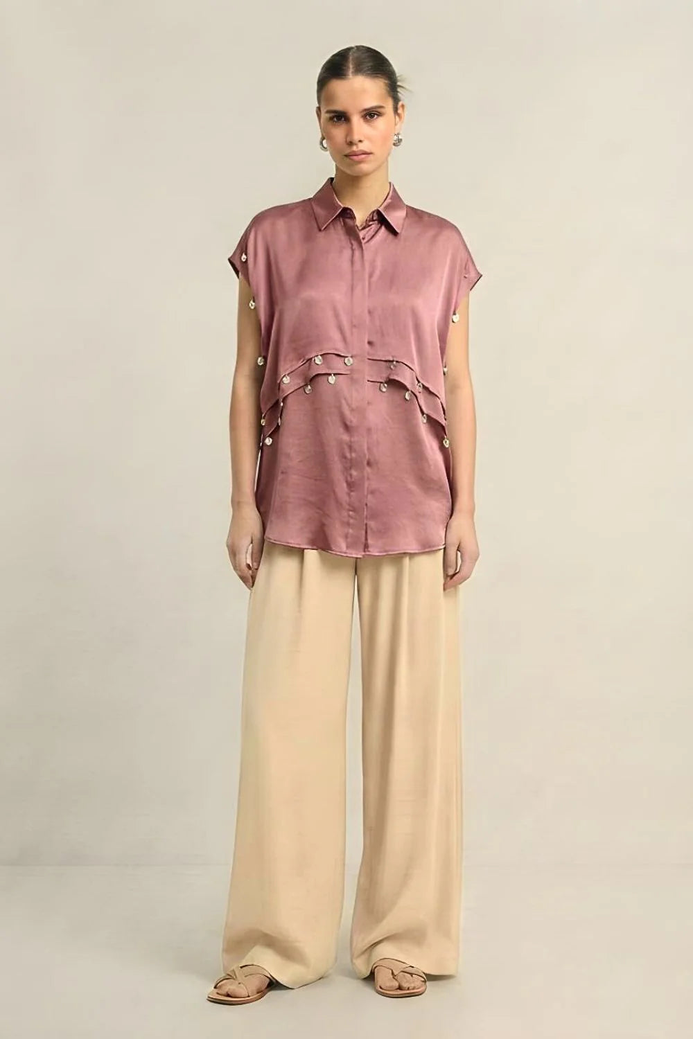 Coin Flap Shirt - Brick Red