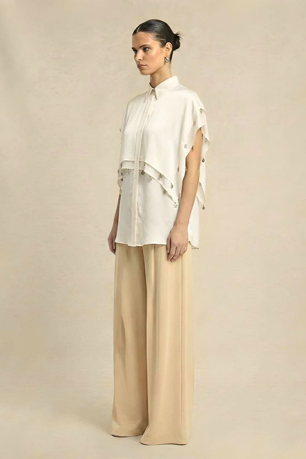 Coin Flap Shirt - Ivory