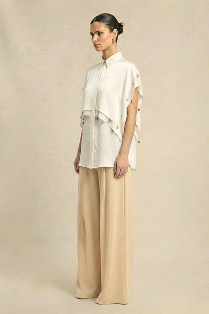 Coin Flap Shirt - Ivory