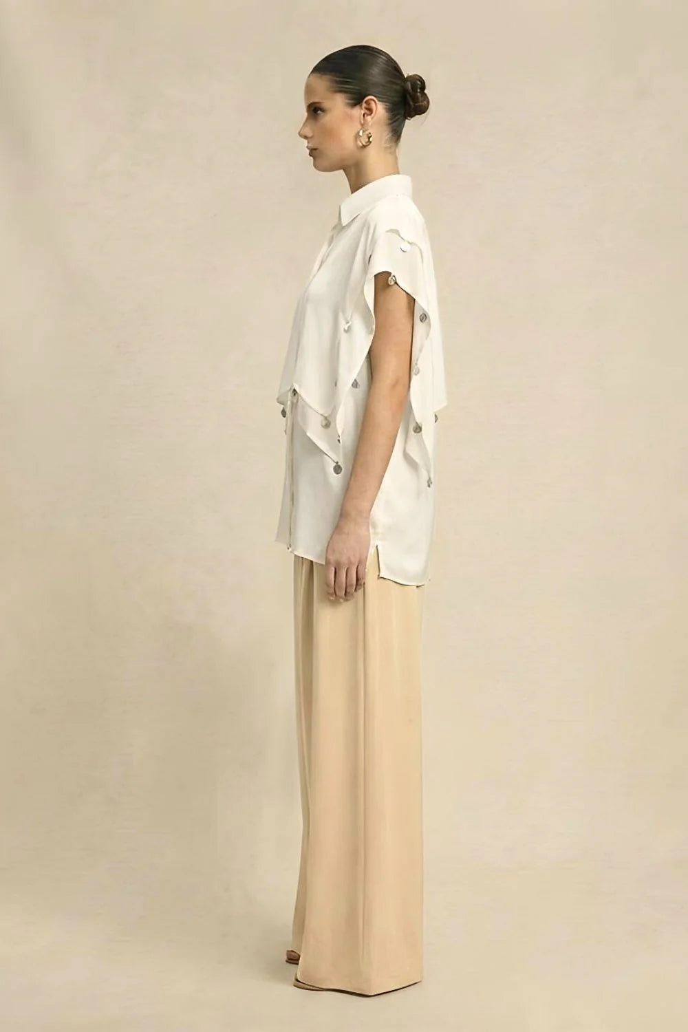 Coin Flap Shirt - Ivory