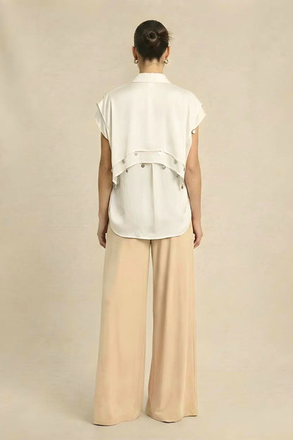Coin Flap Shirt - Ivory
