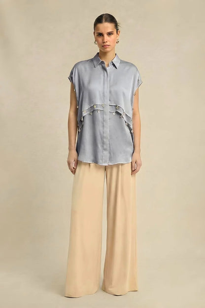 Coin Flap Shirt - Steel Grey