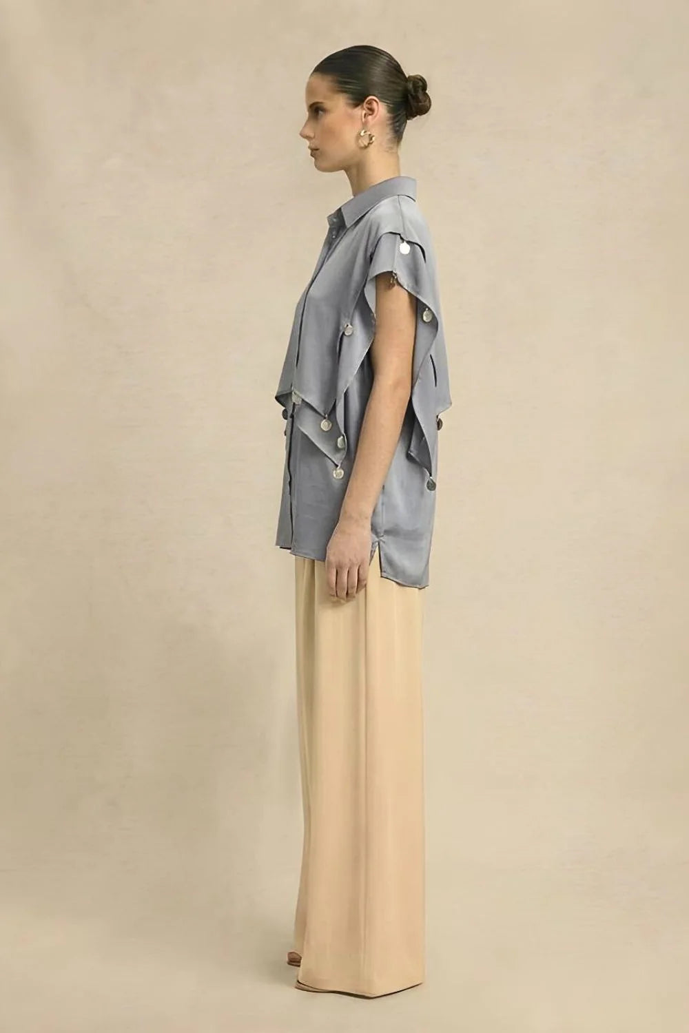 Coin Flap Shirt - Steel Grey