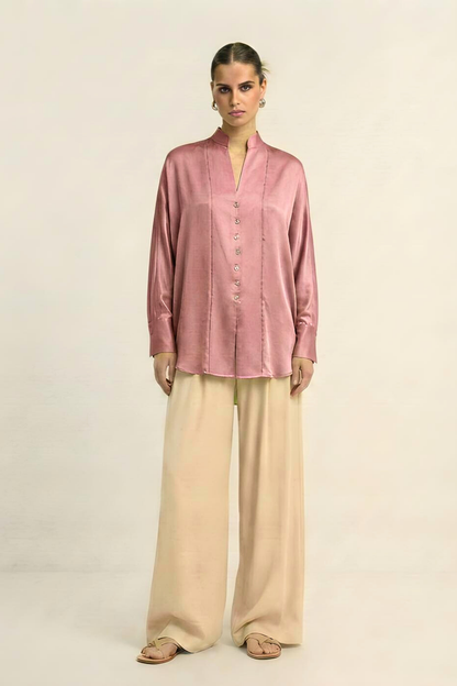 Kaftan Blouse - Brick Red