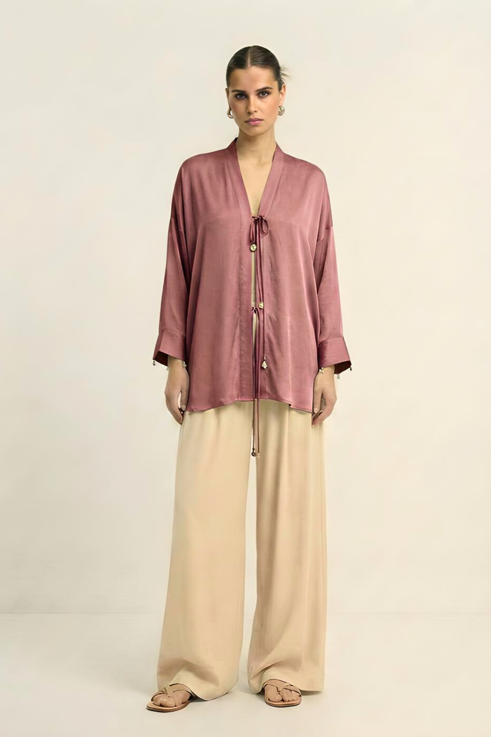 Loop Blouse - Brick Red