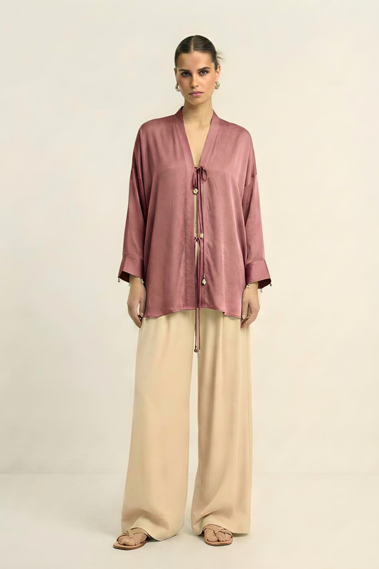 Loop Blouse - Brick Red