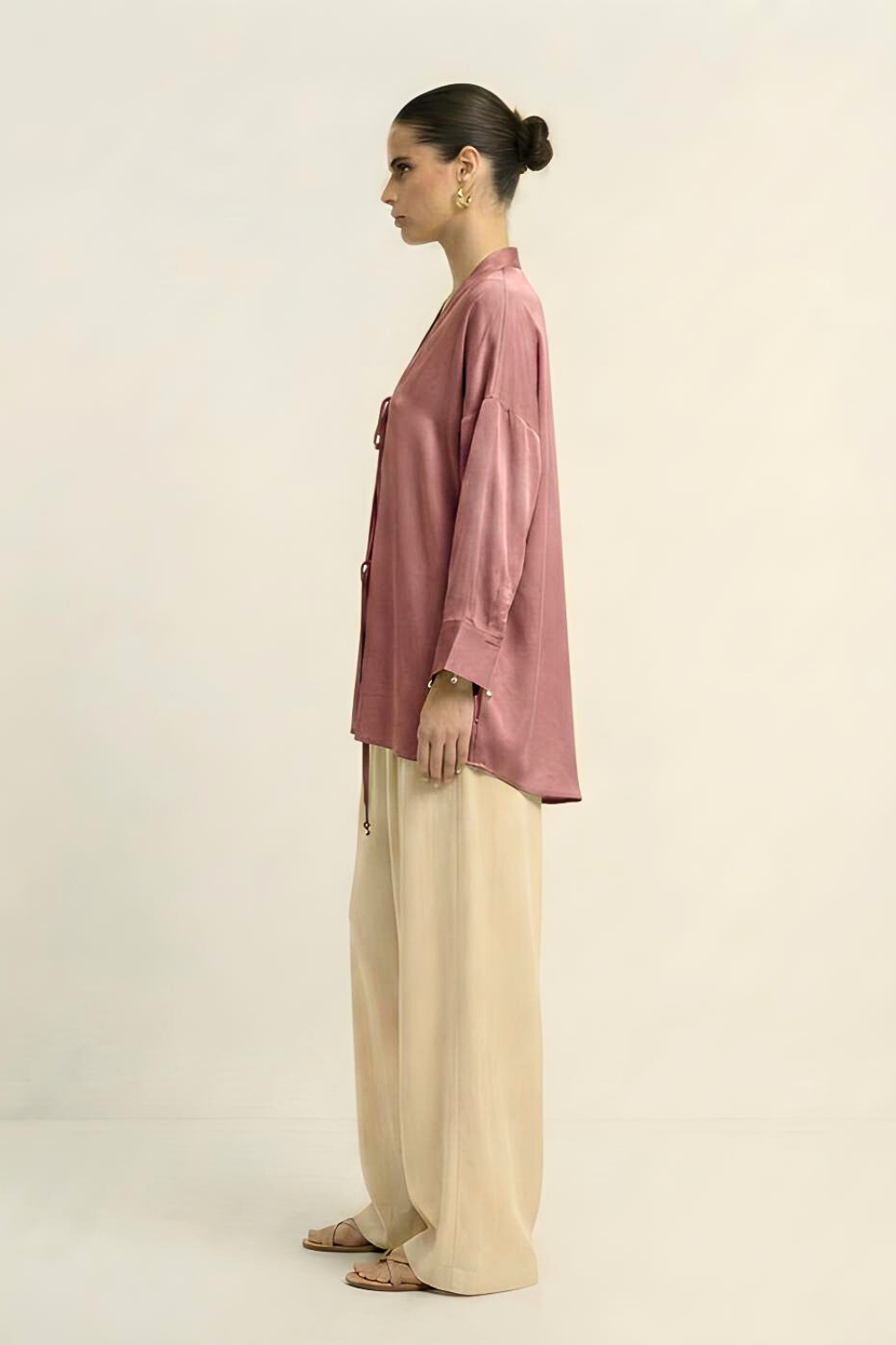 Loop Blouse - Brick Red