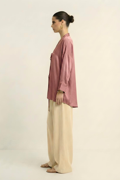 Loop Blouse - Brick Red