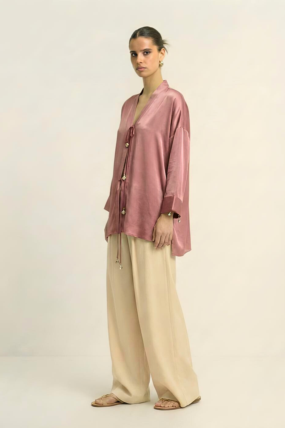 Loop Blouse - Brick Red