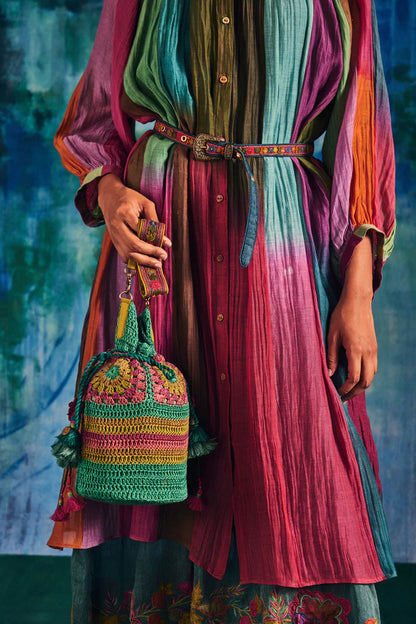 Poso Bag Green/Pink