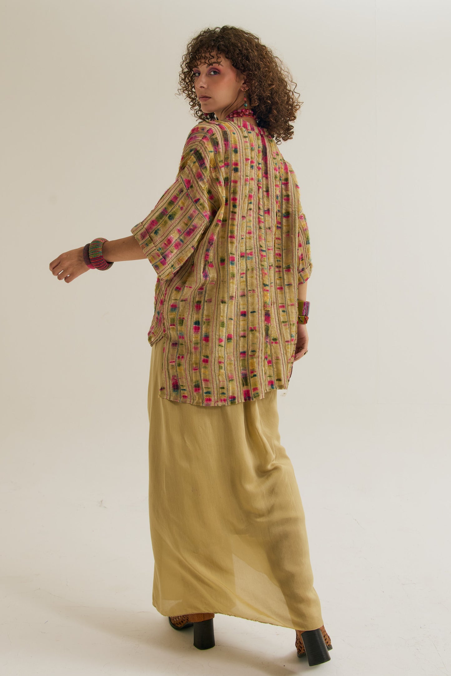 Gulmohar pleated skirt