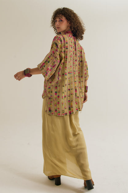 Gulmohar pleated skirt