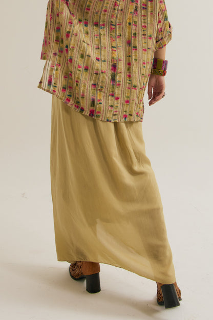 Gulmohar pleated skirt