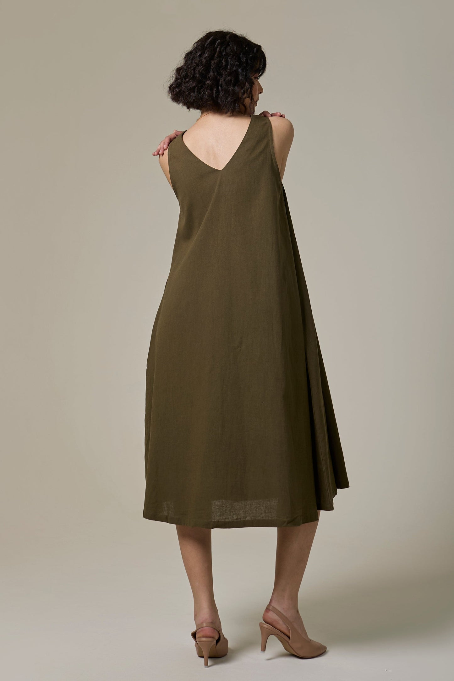 Forest Fern A-Line Dress