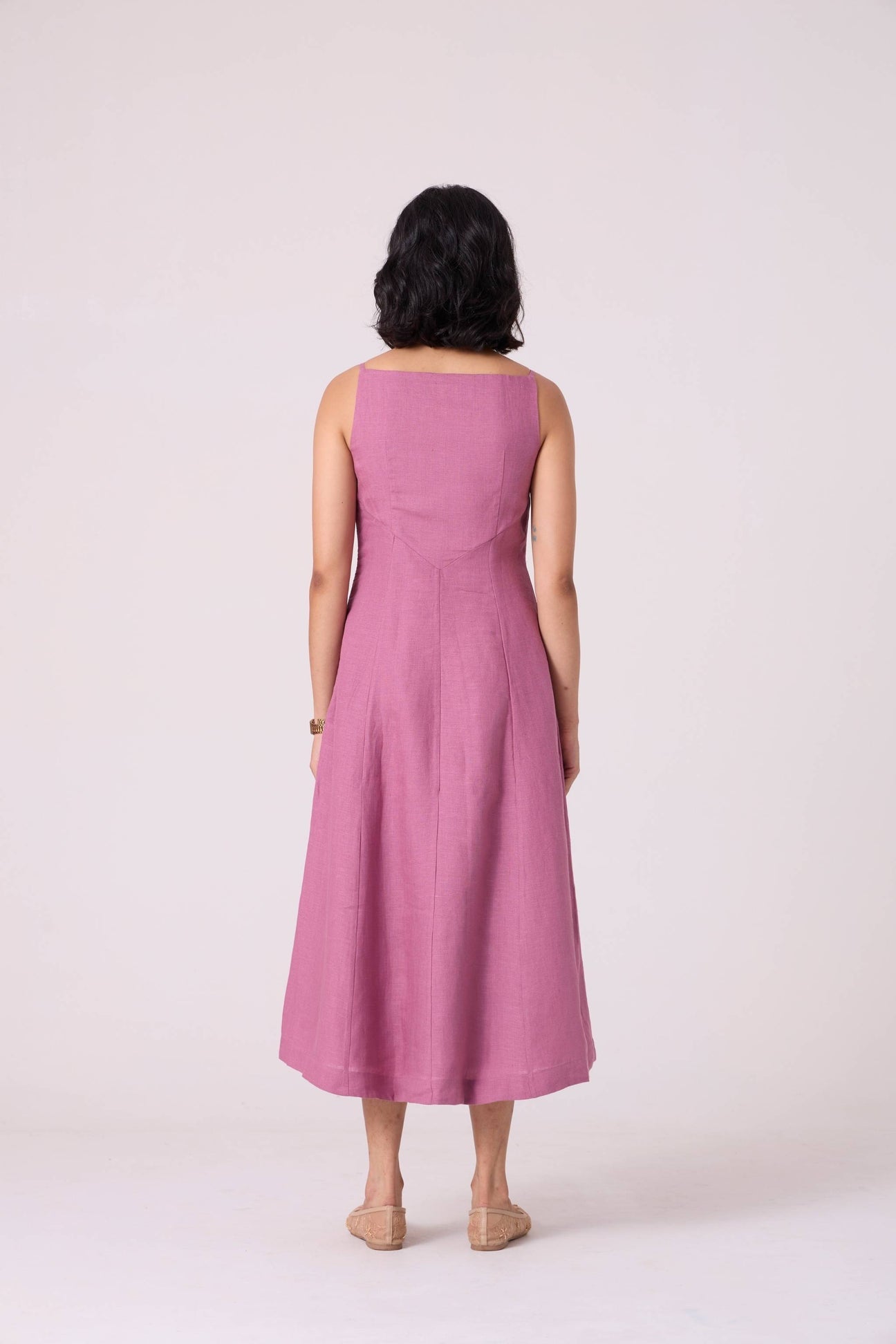 Nimal Lilac Embroidered Dress