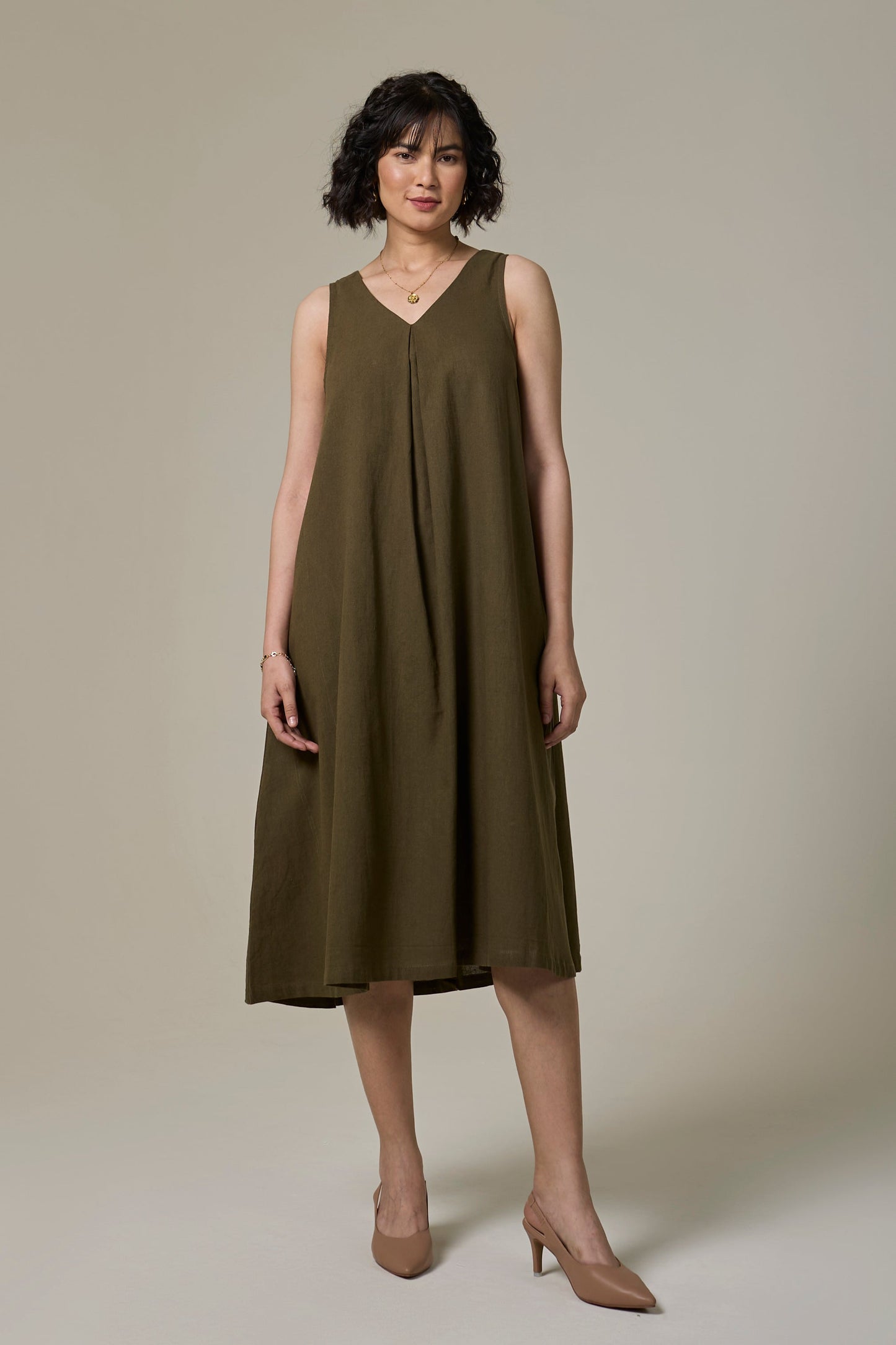 Forest Fern A-Line Dress
