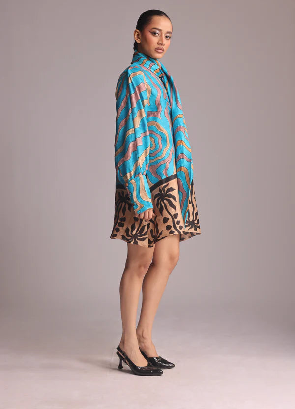 The sandsswirl scarf dress