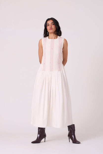 Fyodor Red Stripe Maxi Dress