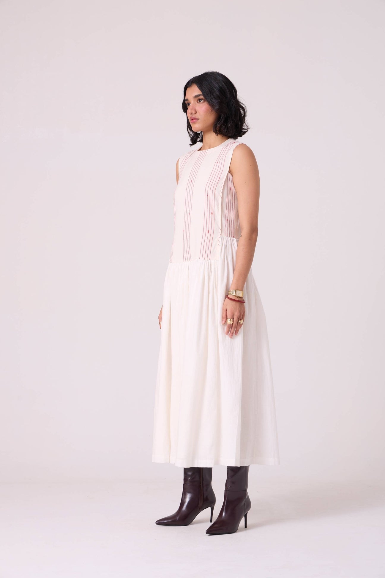 Fyodor Red Stripe Maxi Dress