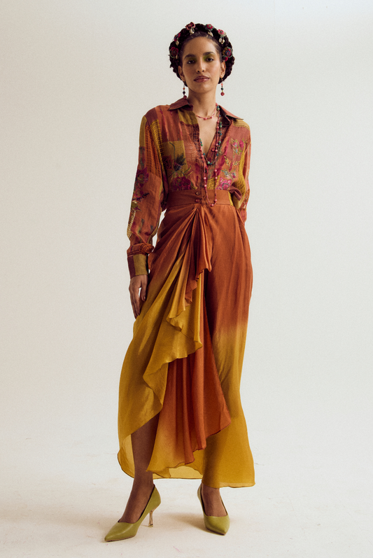 Paako vinca set- rust/orange